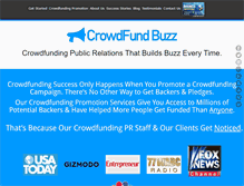 Tablet Screenshot of crowdfundbuzz.com